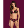 Obsessive Ensemble Tulia 2 Pièces Noir-Rose